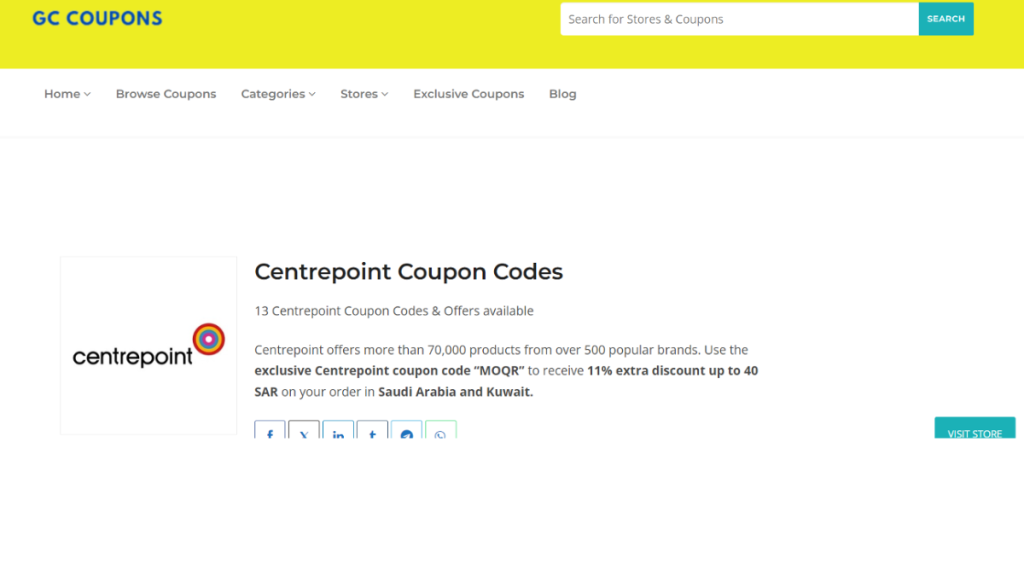 GC Coupons The Go-To Website for Verified Adidas, 6th Street, and Centrepoint Coupons in KSA