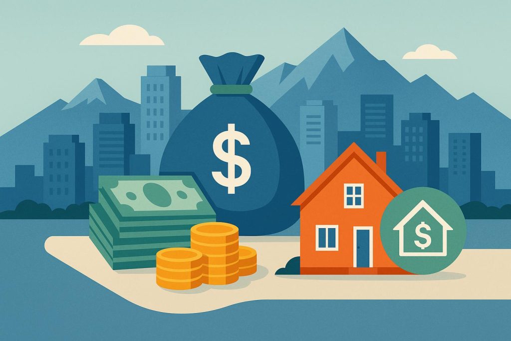 The Rise of Private Lending and Home Equity Options in British Columbia Modern house with financial documents illustrating private lending and home equity in British Columbia