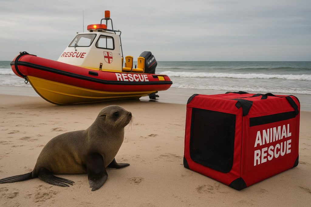 Laurence Grigorov: Supporting National Sea Rescue Institute Animal Rescue Efforts Laurence Grigorov assisting National Sea Rescue Institute with animal rescue and support efforts