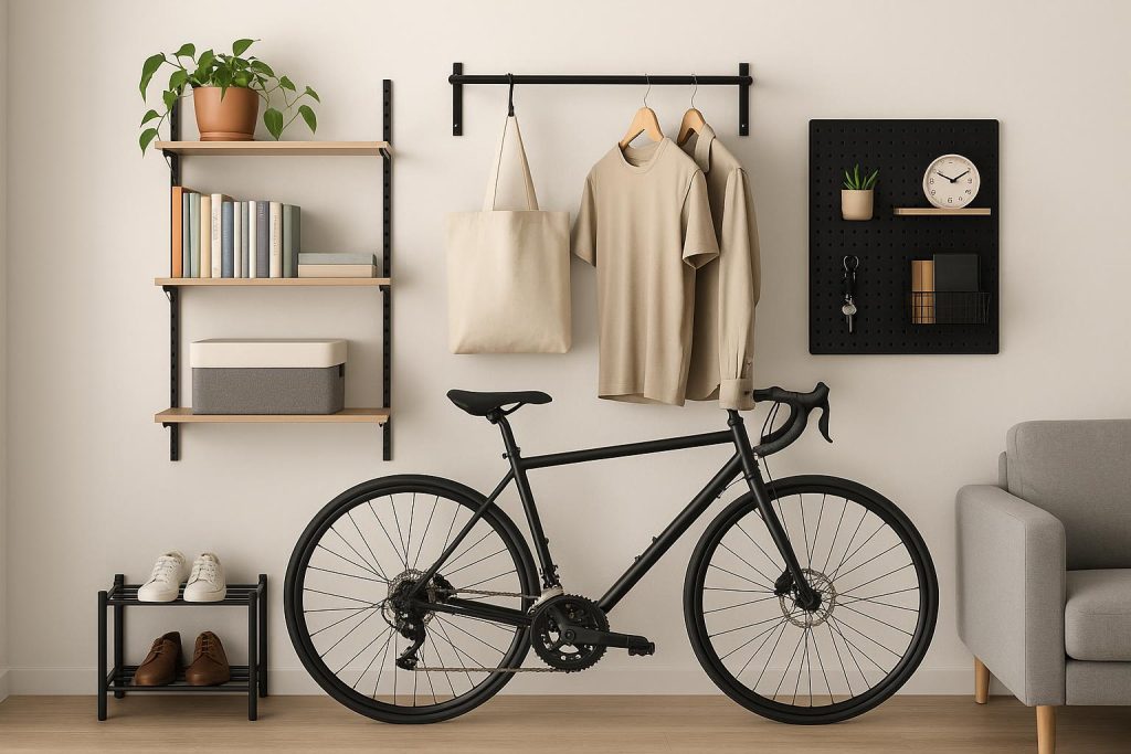 Maximizing Wall Usage to Save Floor Space Wall-mounted shelves and vertical storage solutions optimizing room floor space utilization
